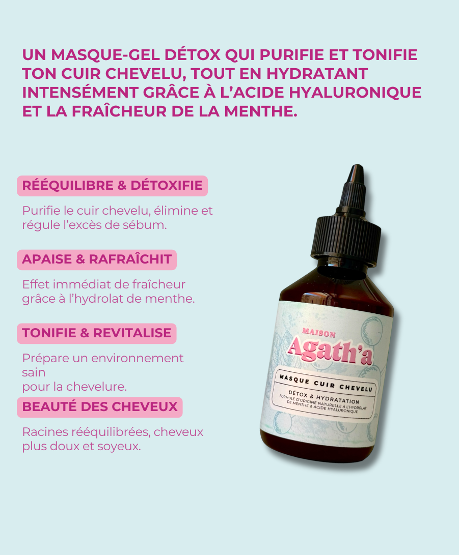 Masque detox cuir chevelu